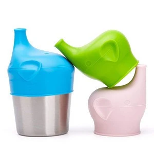 Amazon Free Custom Baby Universal food Silicone Reusable Spill Proof Cup Lids to fit sippy bottle cap For Any Cup