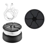 amazon hot sale Silicone Earphone Holder Hard Case Winder Stretch Earbud Storage Easy Carry silicon Winder for Earphone
