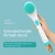 Import Amazon hot selling silicone bath body brush Water resistant electric bath body scrub long handle bath brushes set from China