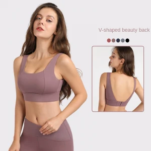 Amazon Sexy push-up sports underwear breathable quick-drying yoga bra fitness bra