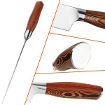 amazon top seller  free sample  German HC Stainless Steel   kitchen chef knife 8inch  kitchen use  pakka wood handle