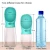 Import Amazons Best Sellers Leakproof Abs Travel Hiking Bpa Free Small Pet Feeder Portable Water Bottle For Dog Walking from China