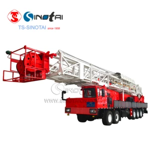 API oil and gas 550HP truck-mounted XJ550 drilling rig &amp;workover rig