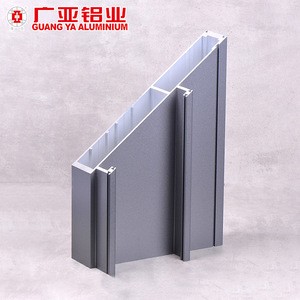 Architectural structural exposed frame anodized curtain wall profile , aluminum curtain wall frame for glazing system