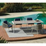 Artistic Design luxury Garden Outdoor Coffee Table Woven Rope Chair Set Hotel Leisure Chairs Set