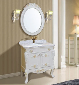AS-21051 Solid Wood Bamboo Bathroom Vanity Cabinets Freestanding Vanity Cabinet
