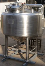 ASME stamped Stainless Process Tanks cone bottom mixing tank