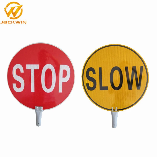 Australia Hand Held Sign / Slow Stop Paddle / Traffic Control Paddle Sign