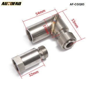 AUTOFAB - Car O2 Oxygen Sensor Angled Extender Spacer 90 Degree O2 Bung Extension M18 X 1.5 For Exhaust Systems AF-CGQ83