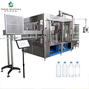 automatic 3 in 1 mineral water bottle filling machine