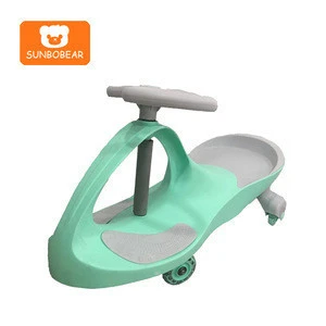 Baby riding cartoon baby car PP plastic material swing car for sale
