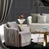 Bairong Home  double contracted sofa velvet sofa