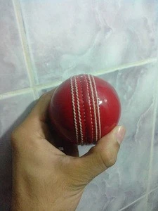 ball red Cricket Ball - Leather ball Hand Stitched