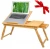 Import Bamboo Computer table desk foldable computer desk laptop desk from China