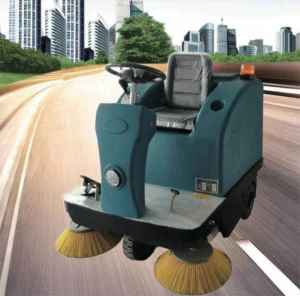 Battery-Powered Driving Type Electric Street Sweeper with Sweeper Broom