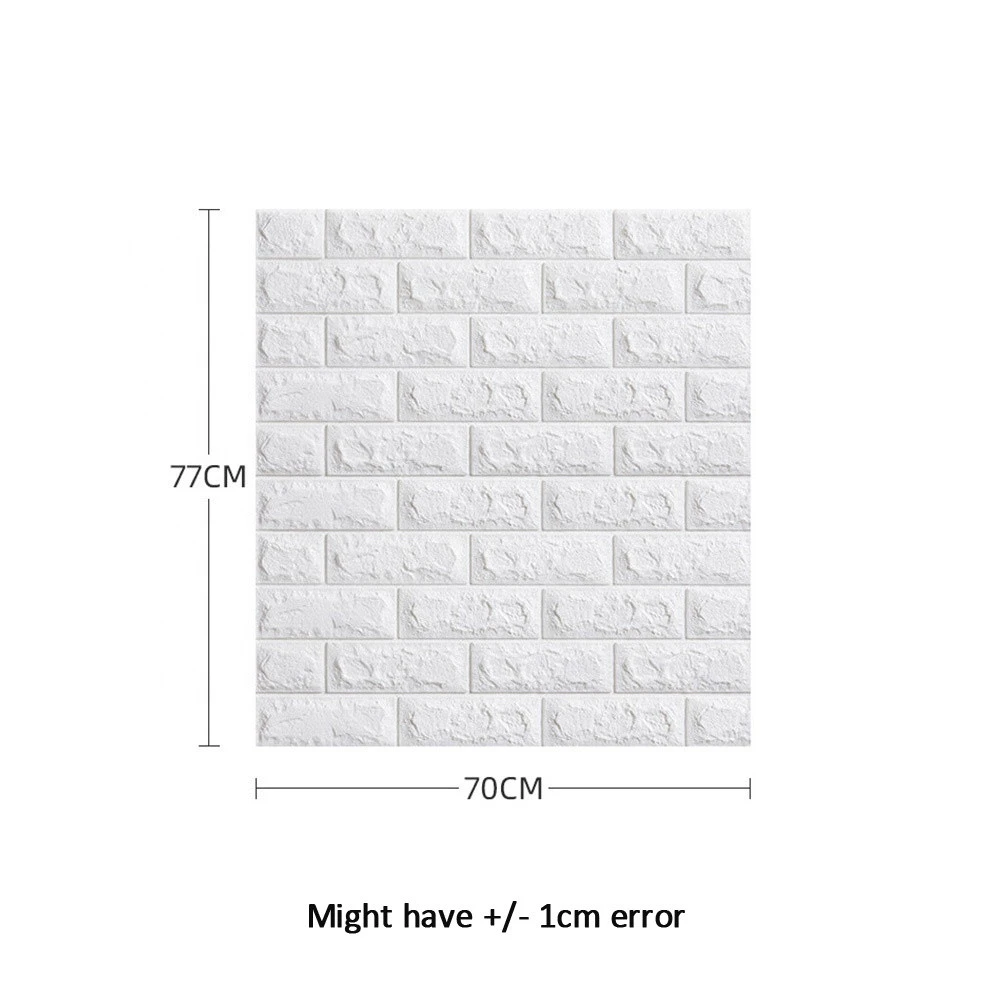 beautiful 3d pe foam wall sticker self-adhesive  wall panels wallpaper for home