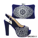 Beautiful bag Italian Red rhinestones shoes with matching bags in stock fashion shoes