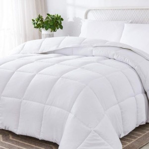 Bedding Comforter Duvet Insert  Quilted Comforter with Corner Tabs  Box Stitched Down Alternative Comforter