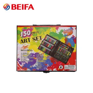 Beifa 150pcs Multi Purpose Watercolor Pen Crayon Oil Pastel Drawing Set, Kids Students Art Paint Set, Plastic Art Set