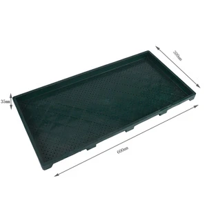 Best price plastic plant tray 60*30*3.5cm factory direct sale nursery seed rice transplanter seedling tray