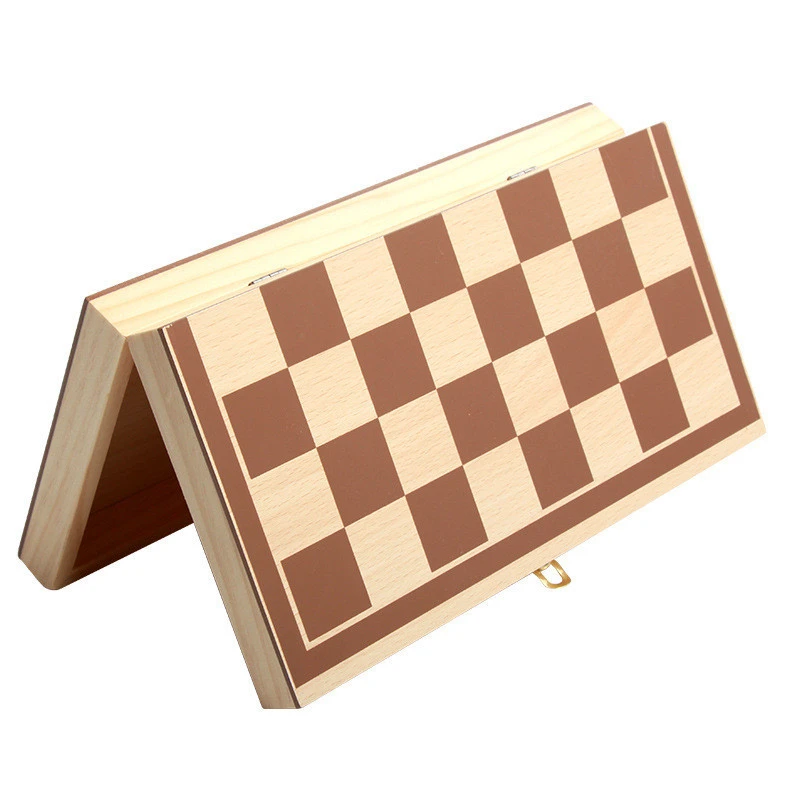 Best selling ajedrez luxury leather 3 in 1 wooden chess set backgammon chessboard for custom logo
