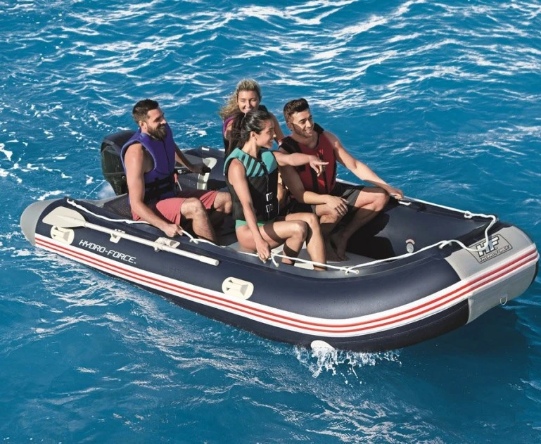 Bestway 65062 hot sale high quality inflatable boat with aluminum floor 380 x 180 x 46 cm