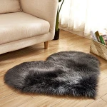Big red plush polyacrylonitrile fiber heart-shaped carpet mat Hand tufted wool rugs and carpets living room home carpets