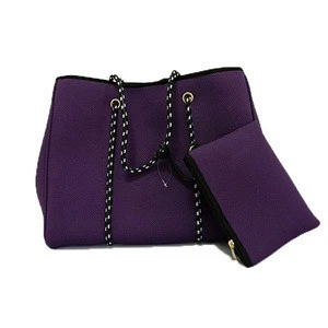 Big size simple design neoprene handbags