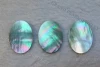 Black Mother Of Pearl 13x18mm Oval Slice, Shell Slices, Gemstone Disc for setting,