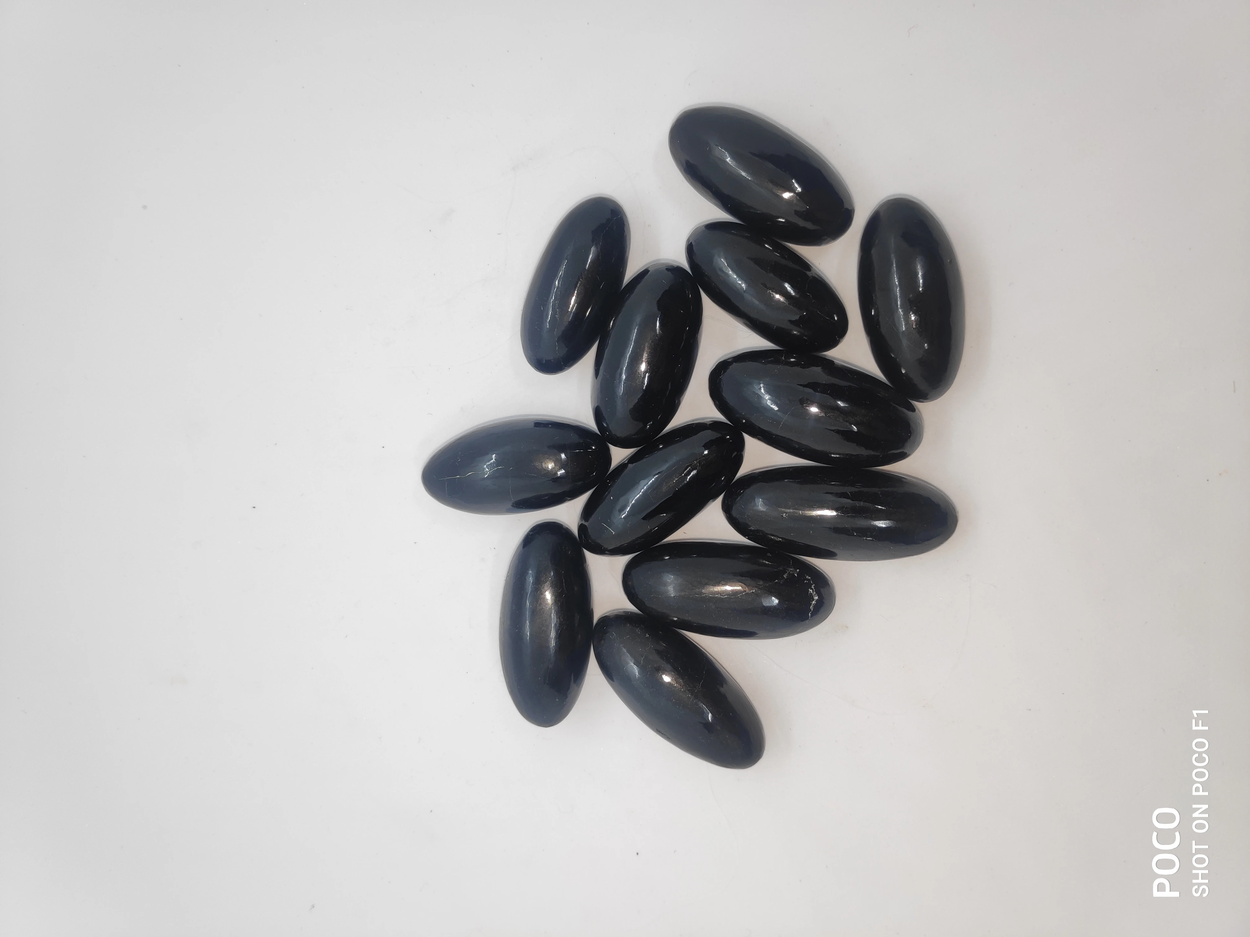 Black Tourmaline Shiva Lingam Polished Stone