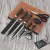 Import Black wavy pattern  gift set knife stainless steel kitchen knife set of seven manufacturers direct from China