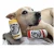 Import Bottle stuffed printing logo white paw dog plush toys BB squeaker from China