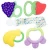 Import BPA Free Fruit Shape Soft Baby Teething Toy Silicone baby Teether from China