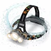 Brightest LED Headlamp 6000 Lumen Waterproof Hard Hat Light, Bright Head Lights, Camping headlamps