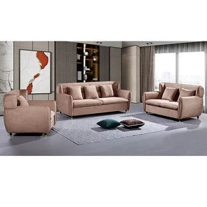 brown color nordic sitting room godrej sofa set designs velvet fabric sofa