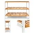 Import Brown/White Bamboo Space-saving Shoe Rack With 3 Shelves for 12 Pairs of Shoes from China