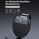 BT 5.0 Handsfree Car kit Sun Visor Clip Wireless Audio Receiver Speakerphone Loud Speaker Stereo Sound MP3 Player