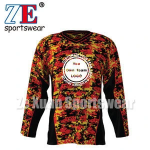 camouflage clothing style ice hockey jersey team wear