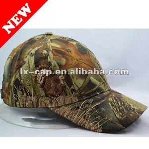 camouflage embroidery buaseball cap and hat