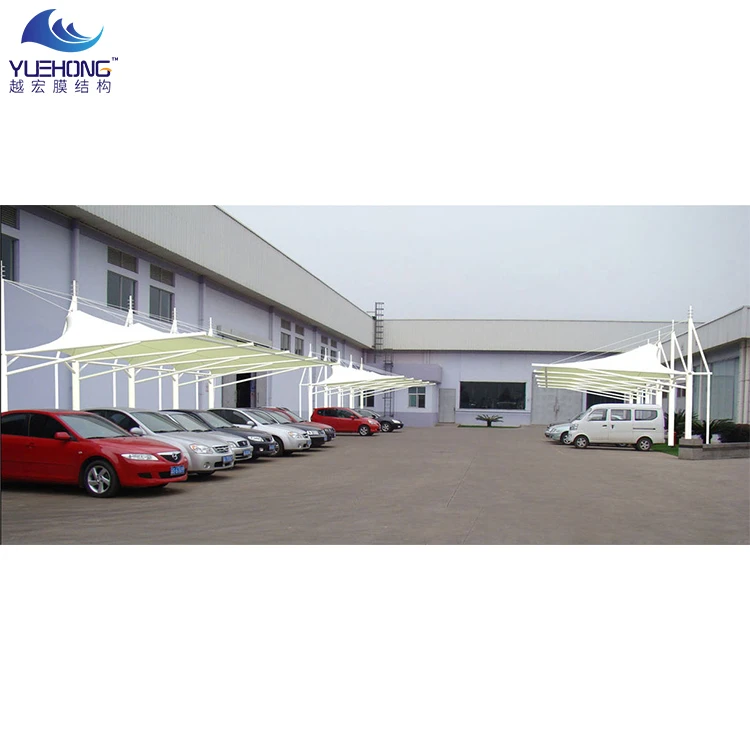 Car canopy park shade & ptfe tensile shade membrane structure