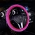 Car crystal Bling wheel cover shiny steering wheel anti-skid rhinestone fleece bottom liner -Bling light cover steering wheel