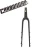 Import Carbonda CFO505 12*100mm and 15*100mm thru axle full toray carbon fiber Bike fork for Gravel /CX fork from China