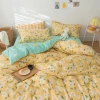 Cartoon Print 100% Polyester Quilt Duvet Cover Bed Sheet And Pillow Case Bedding Set