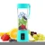 Import CE ROHS Certified Cordless Mini Blender,400ML USB Rechargeable Portable Juicer Blue Color from China