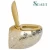 Import ceramic egg shape  gold color wall mount toilet bowl  gold color wall hung toilet from China