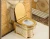 Import Ceramic gold color wc toilet bowl bathroom golden toilet seat from China