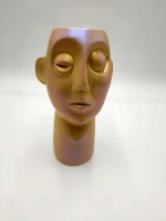 Ceramic Human Figure Vase Nordic Abstract Art Glazed Plating Porcelain Table Ornaments Home Decor Medium Size
