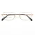 Import Cheap Classic Full Rim Flexible Memory Temple Coffee Metal Eyewear Glasses Frame from China