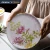 Import Cheap  durable hard plastic custom print flat  round serving food platters serving dish from China