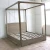 Import Cheap low height canopy french folding  frame four poster bed furniture wood double bed from China